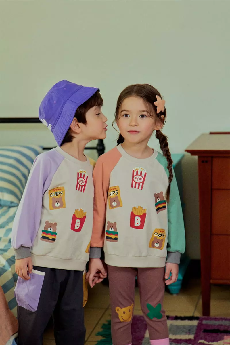 1St Blue - Korean Children Fashion - #prettylittlegirls - Fast Food Sweatshirt - 11