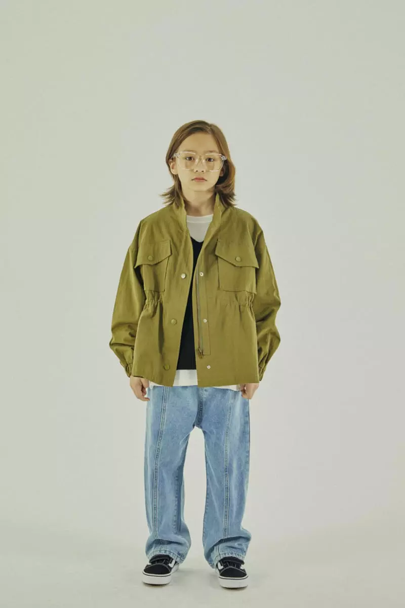 A-Market - Korean Children Fashion - #Kfashion4kids - Bird Denim Jeans - 9