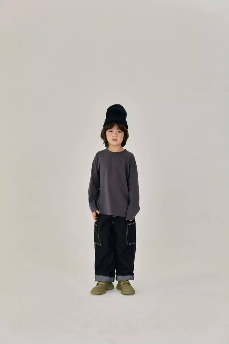 A-Market - Korean Children Fashion - #childofig - Stitch Jeans - 3