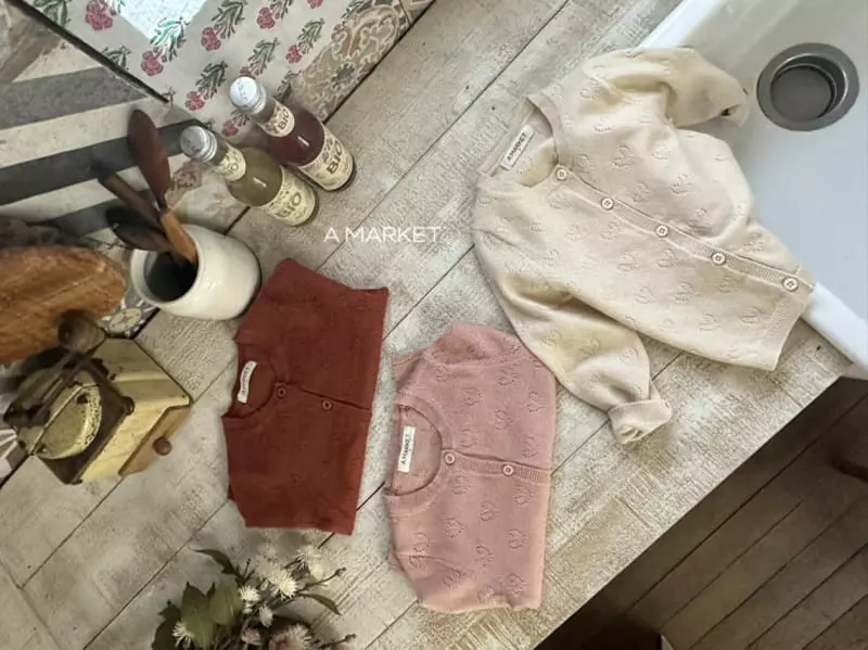 A-Market - Korean Children Fashion - #childrensboutique - Heart Cardigan