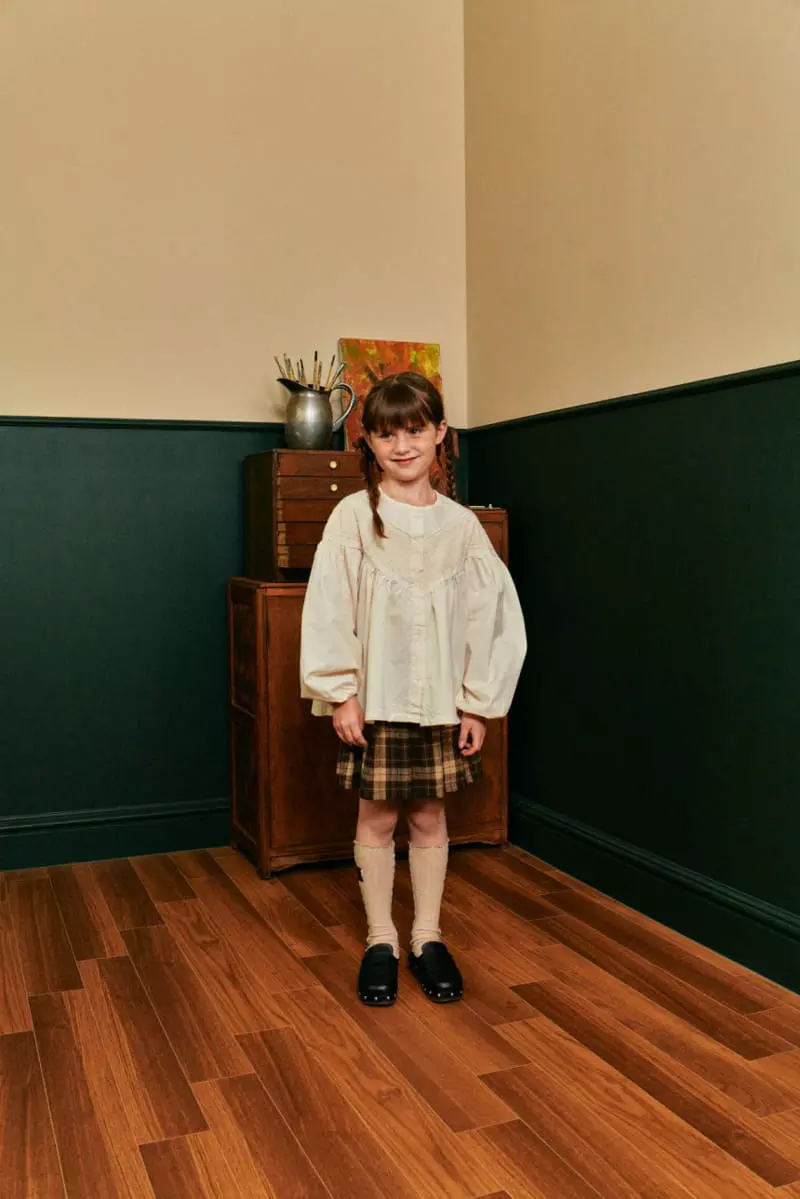 A-Market - Korean Children Fashion - #designkidswear - V Lace Blouse - 5