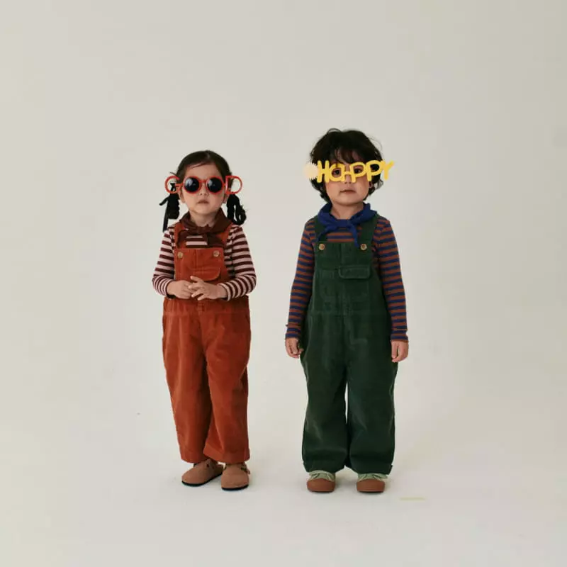 A-Market - Korean Children Fashion - #discoveringself - Corduroy Overalls - 9