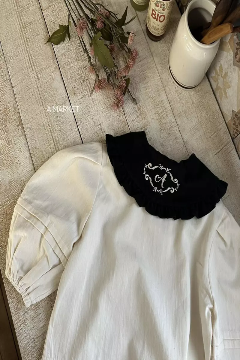 A-Market - Korean Children Fashion - #fashionkids - A Collar Blouse - 12