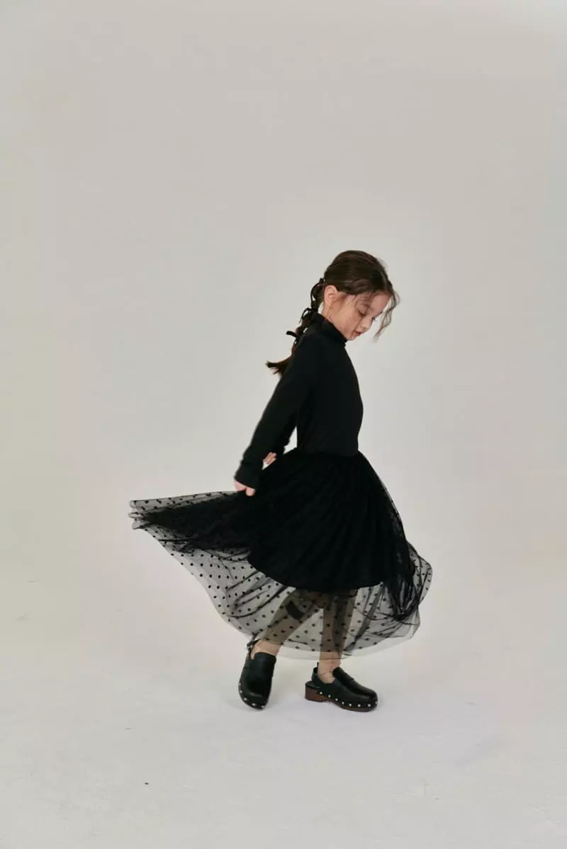 A-Market - Korean Children Fashion - #fashionkids - Shine Mesh Skirt - 4