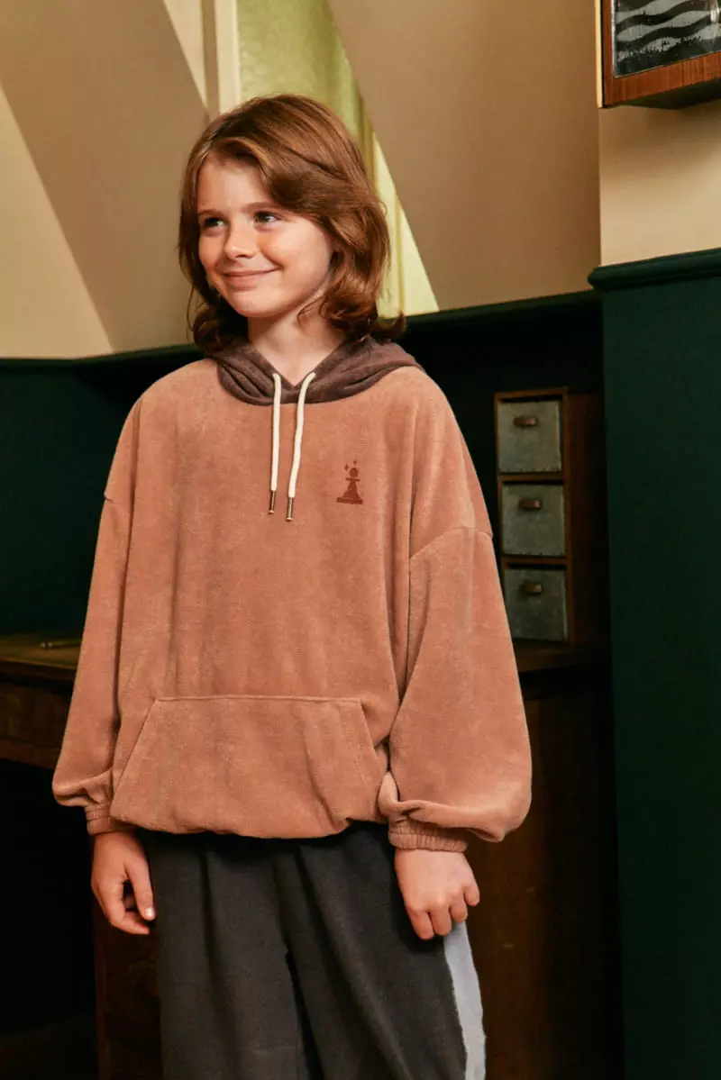 A-Market - Korean Children Fashion - #kidsshorts - Chess Terry Hoody Tee - 3