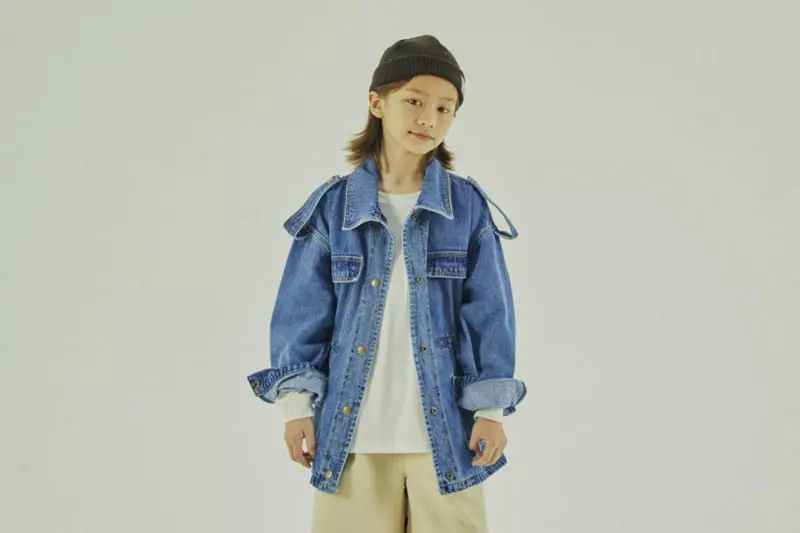 A-Market - Korean Children Fashion - #Kfashion4kids - Denim Jackett - 4