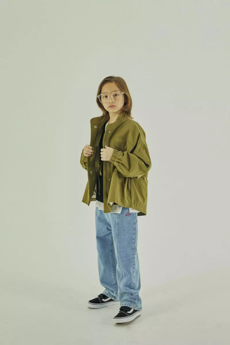 A-Market - Korean Children Fashion - #littlefashionista - Bird Denim Jeans - 10