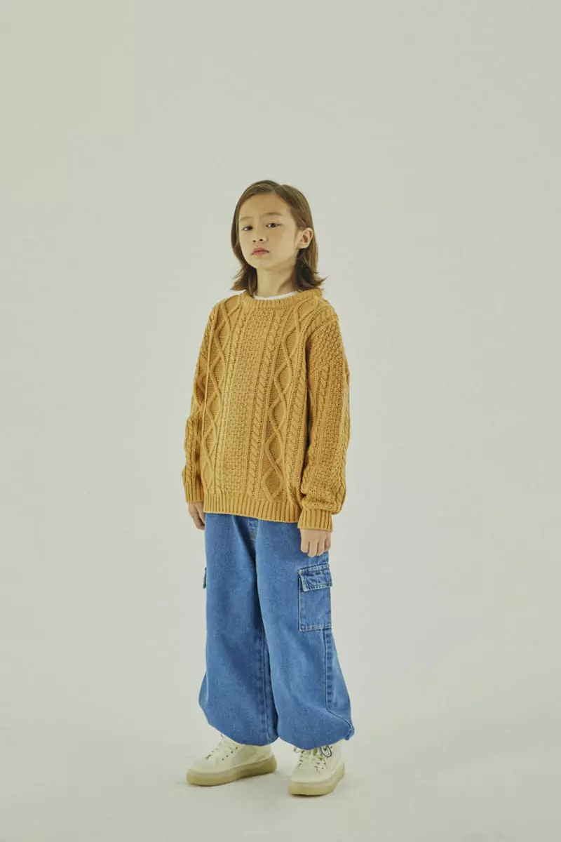 A-Market - Korean Children Fashion - #magicofchildhood - Cargo String Jeans - 2