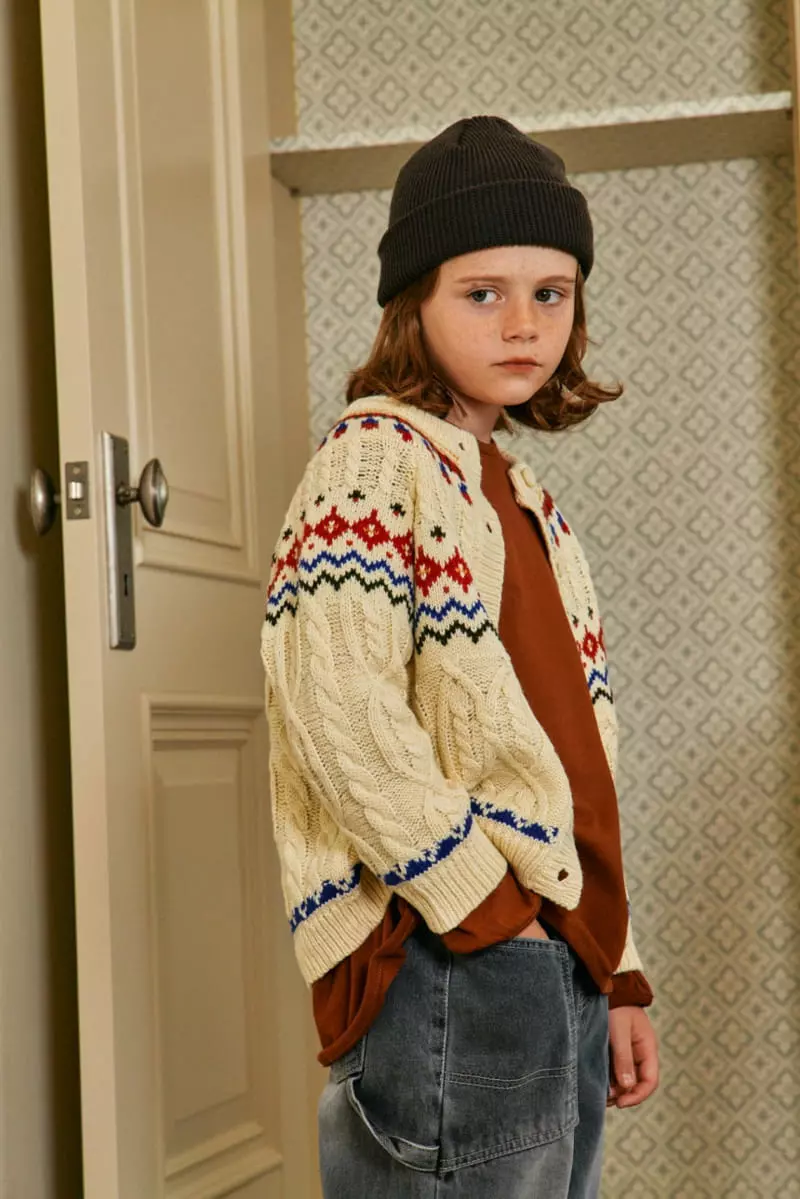 A-Market - Korean Children Fashion - #magicofchildhood - Spade Piping Tee - 7