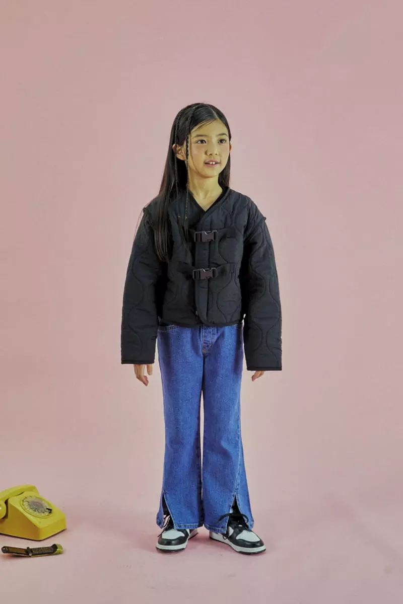A-Market - Korean Children Fashion - #magicofchildhood - Quilting Buckle Jumper - 4