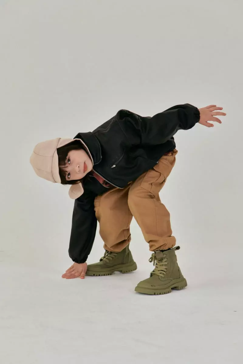 A-Market - Korean Children Fashion - #minifashionista - Leather Jacket - 3