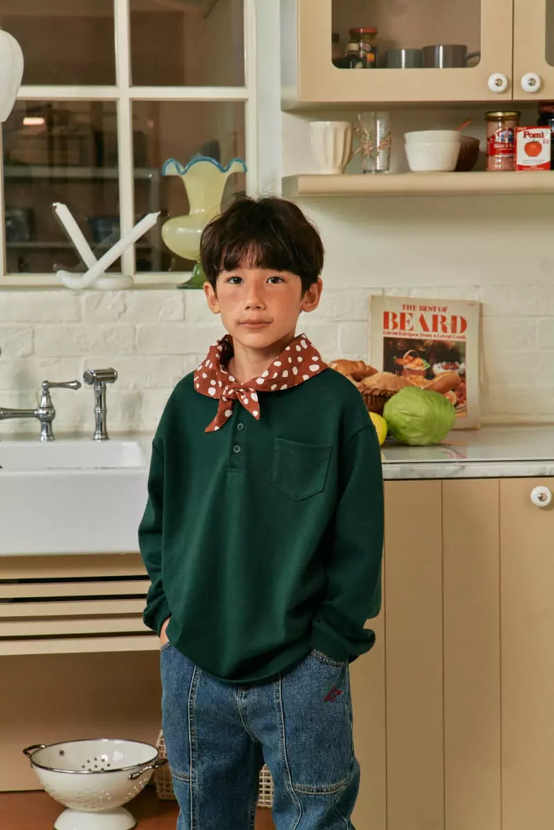 A-Market - Korean Children Fashion - #minifashionista - Scarf Tee - 2