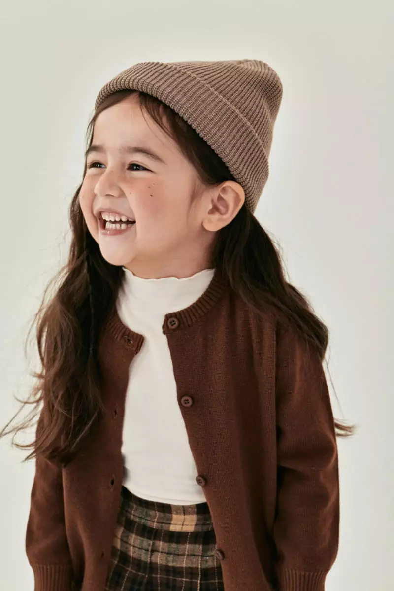 A-Market - Korean Children Fashion - #prettylittlegirls - Slit Round Cardigan