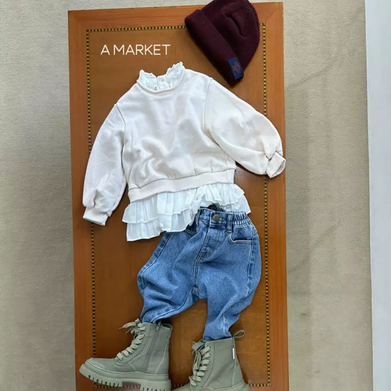 A-Market - Korean Children Fashion - #prettylittlegirls - 504  Jeans - 12
