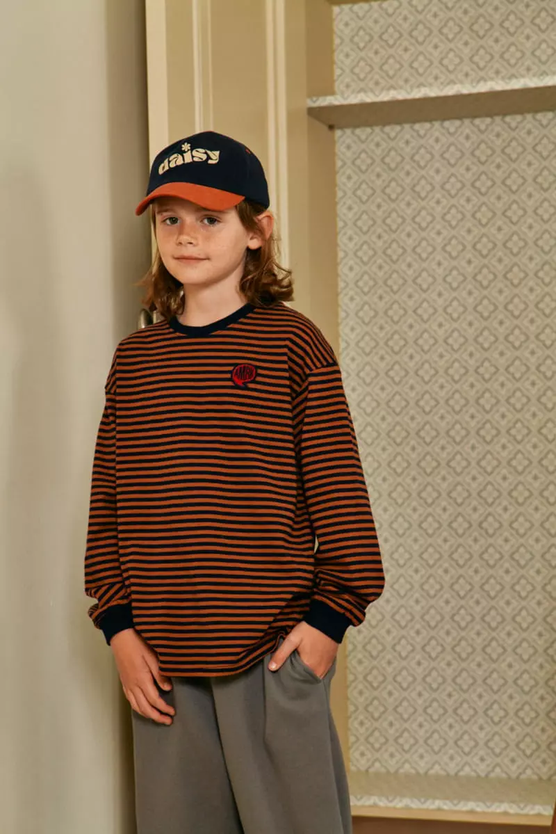 A-Market - Korean Children Fashion - #todddlerfashion - Comma Stripes Tee - 3