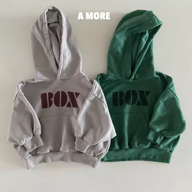 A More - Korean Children Fashion - #discoveringself - Box Hoody Tee