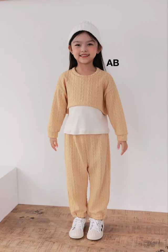 Ab - Korean Children Fashion - #childofig - Twist Top Bottom Set - 8