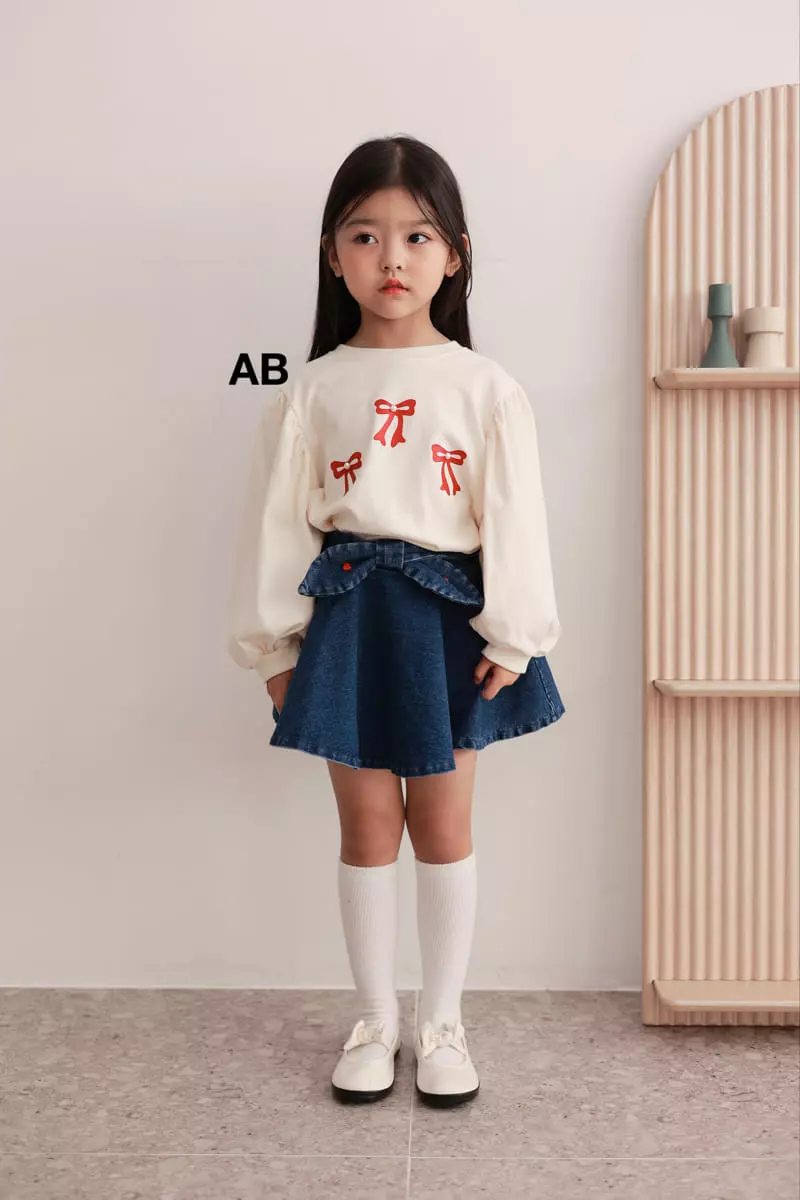 Ab - Korean Children Fashion - #childrensboutique - Fluffy Ribbon Tee - 10
