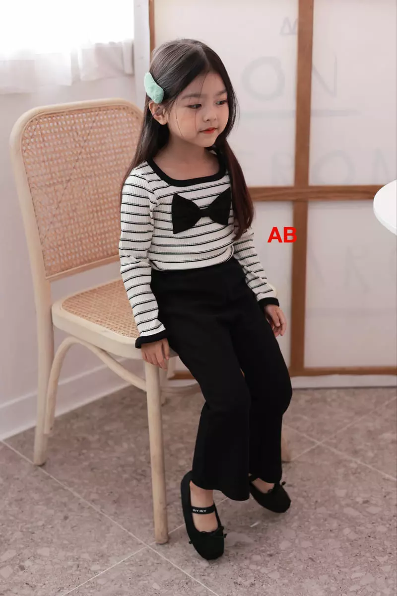 Ab - Korean Children Fashion - #fashionkids - Ribbon Piping Tee - 8