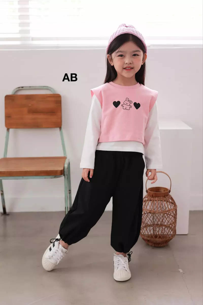 Ab - Korean Children Fashion - #fashionkids - Heart Rabbit Vest - 7