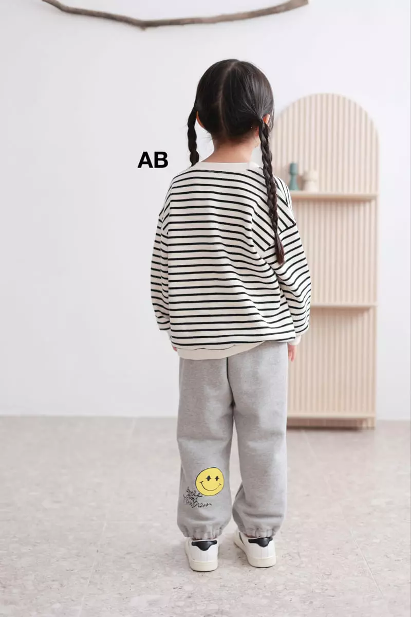 Ab - Korean Children Fashion - #kidsshorts - Be Happy Sweatshirt - 2