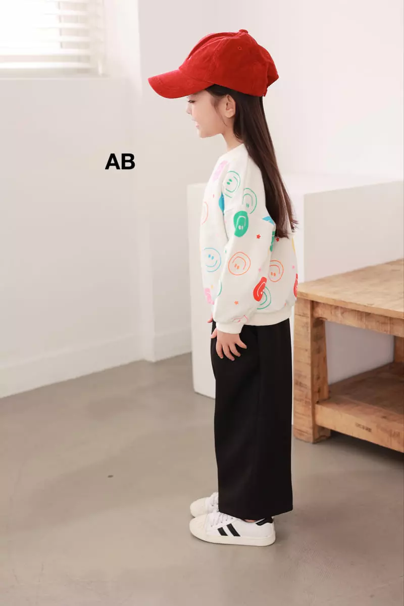 Ab - Korean Children Fashion - #kidsstore - Multi Smile Sweatshirt - 12