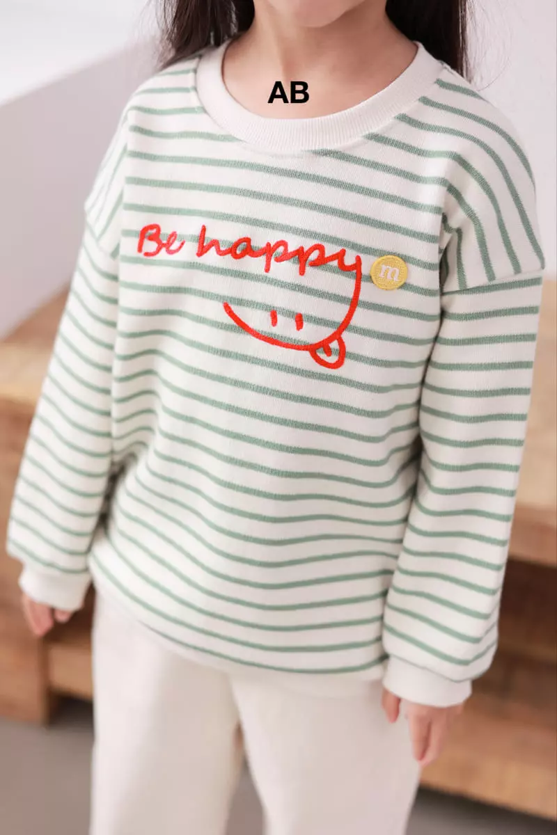 Ab - Korean Children Fashion - #magicofchildhood - Be Happy Sweatshirt - 7