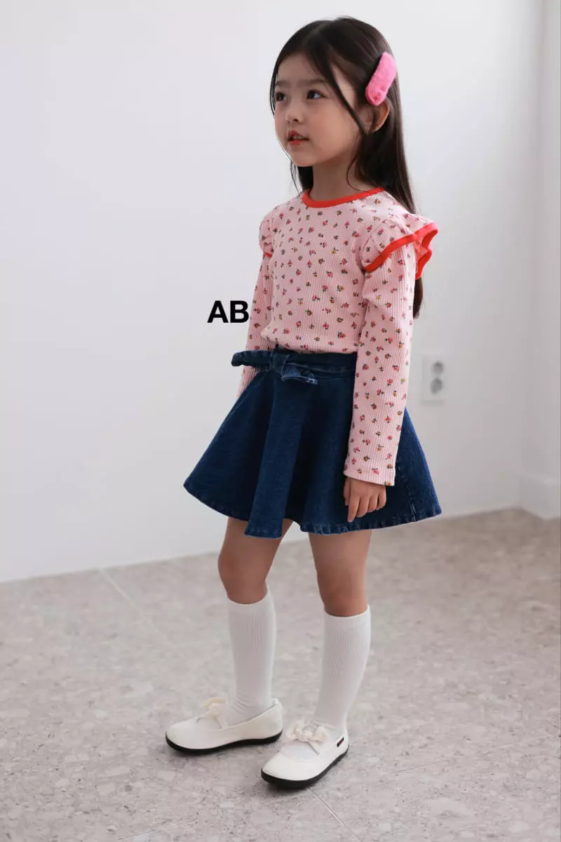 Ab - Korean Children Fashion - #minifashionista - Bouquet Rib Tee - 7