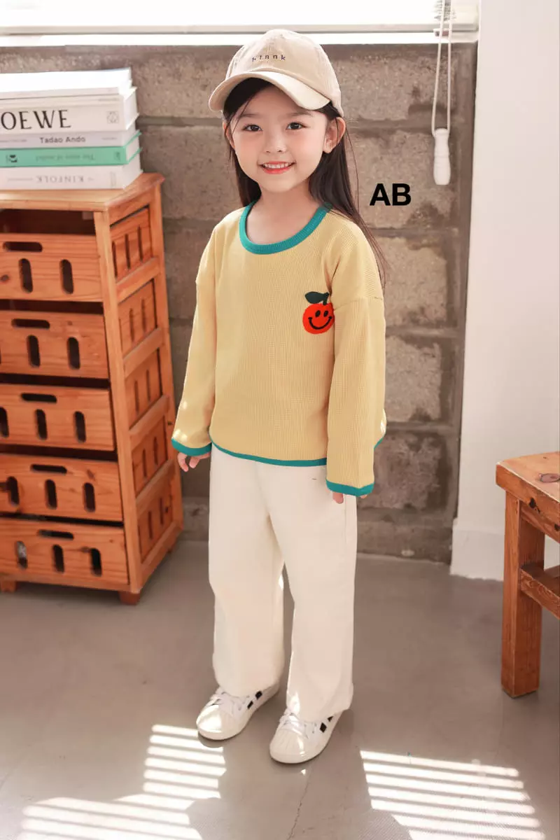 Ab - Korean Children Fashion - #minifashionista - Apple Piping Tee - 7