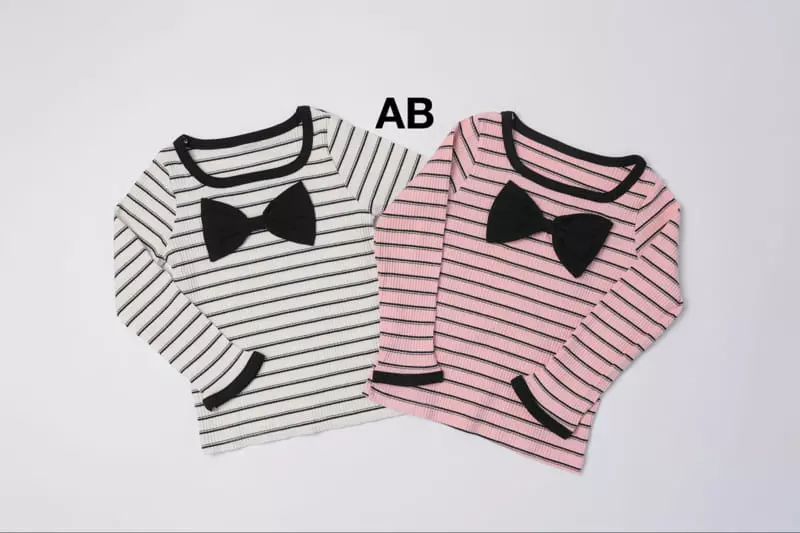 Ab - Korean Children Fashion - #stylishchildhood - Ribbon Piping Tee - 3