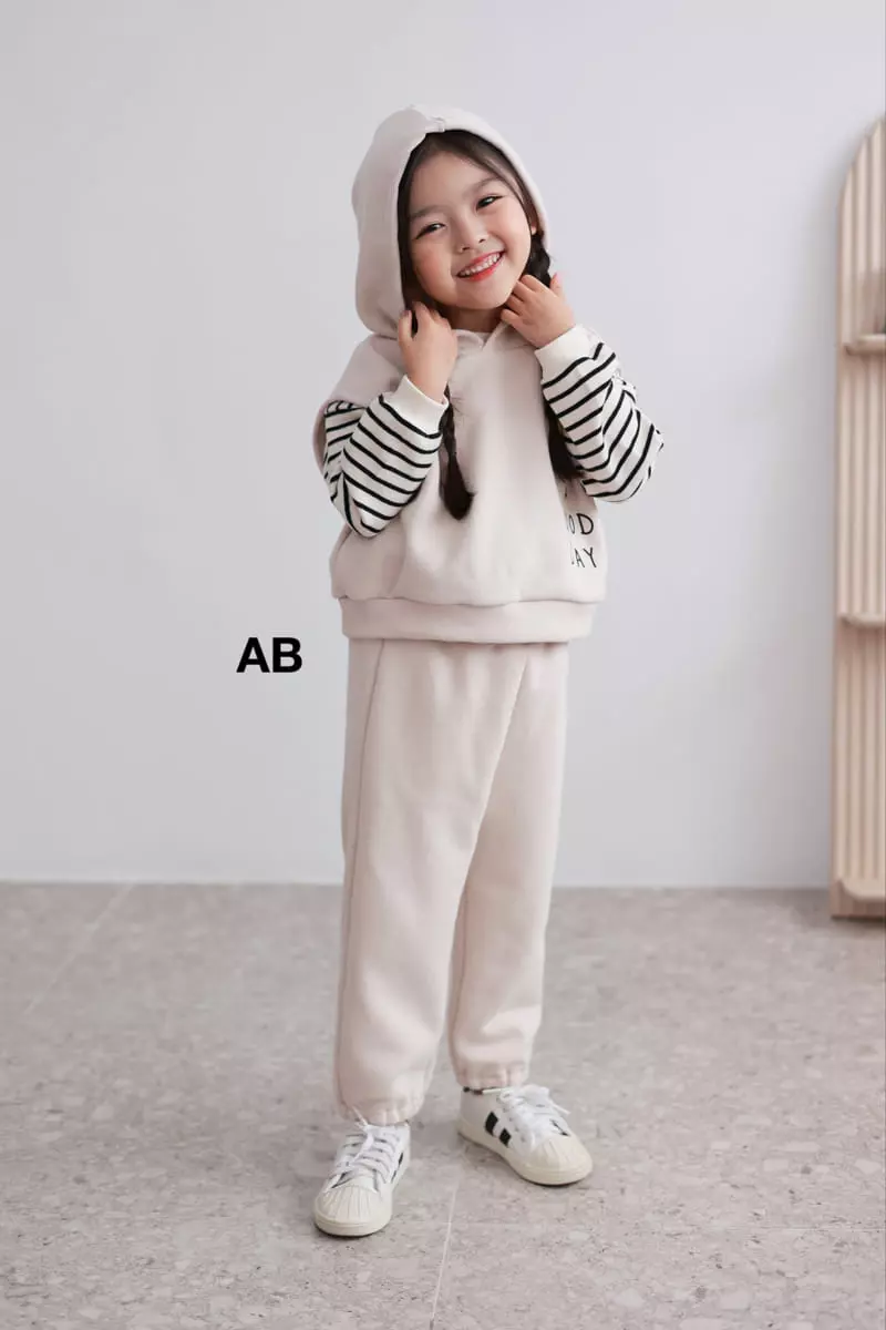 Ab - Korean Children Fashion - #todddlerfashion - Happy Hoody Set - 10