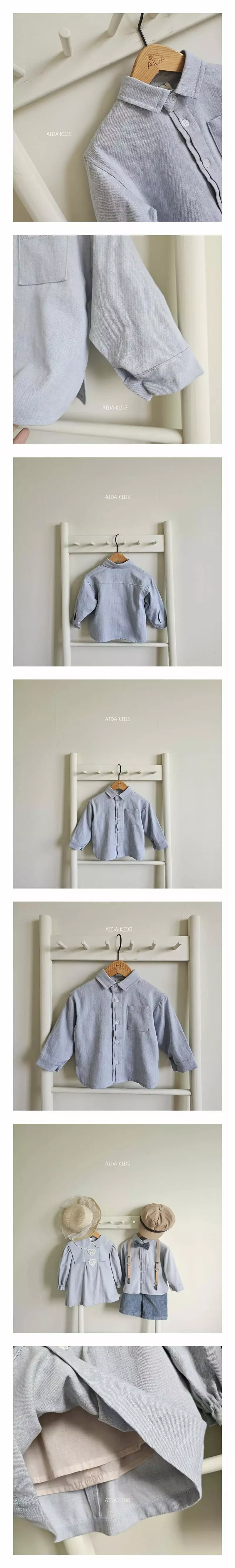 Aida - Korean Children Fashion - #kidzfashiontrend - Denim Shirt