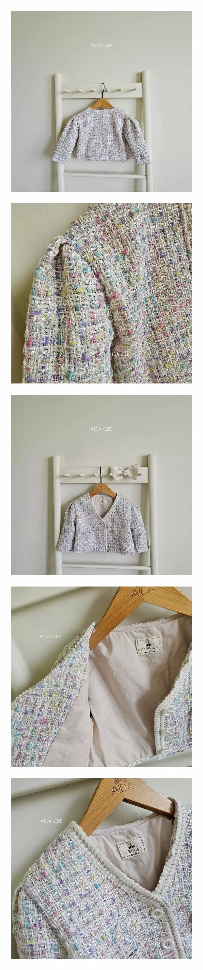 Aida - Korean Children Fashion - #magicofchildhood - Multi Jacket
