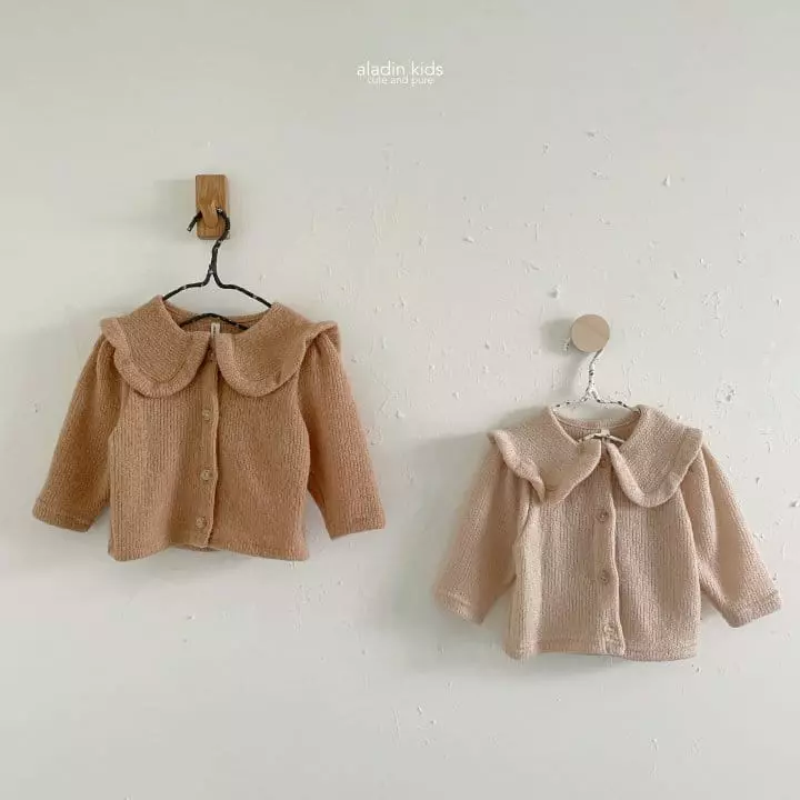 Aladin - Korean Children Fashion - #childofig - Knit Collar Cardigan - 4