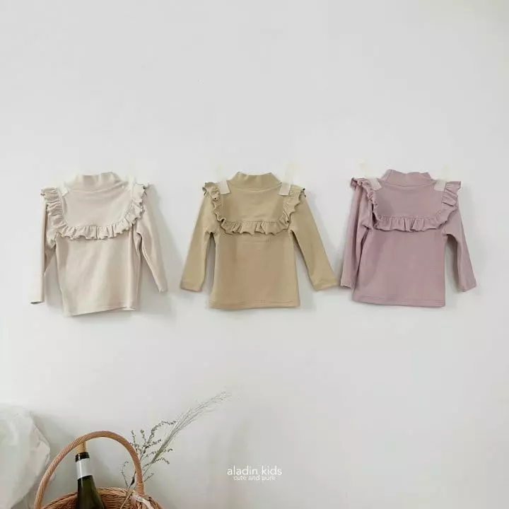 Aladin - Korean Children Fashion - #discoveringself - Half Frill Tee