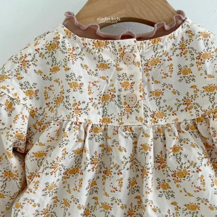 Aladin - Korean Children Fashion - #prettylittlegirls - Fall Flower Blouse - 6