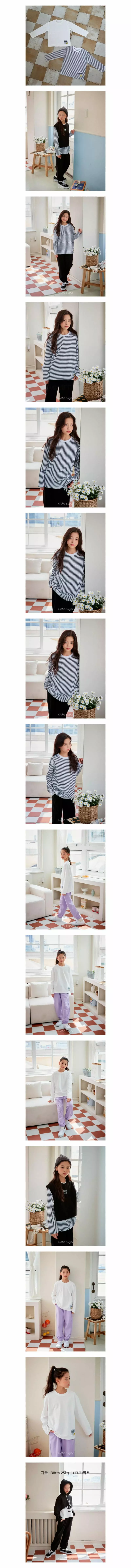 Aloha Suger - Korean Junior Fashion - #discoveringself - Layered Patch Tee