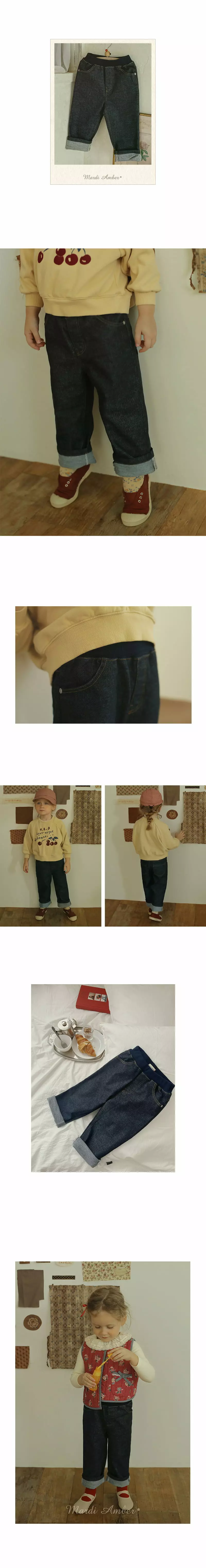 Amber - Korean Children Fashion - #fashionkids - Basic Denim Pants - 2