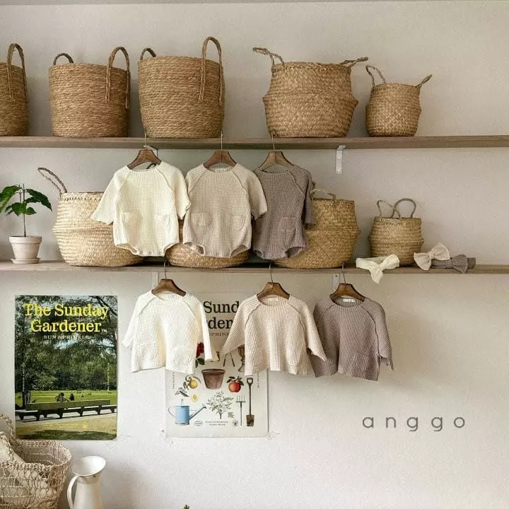Anggo - Korean Baby Fashion - #babyoutfit - Bebe Croiffle Bodysuit - 2