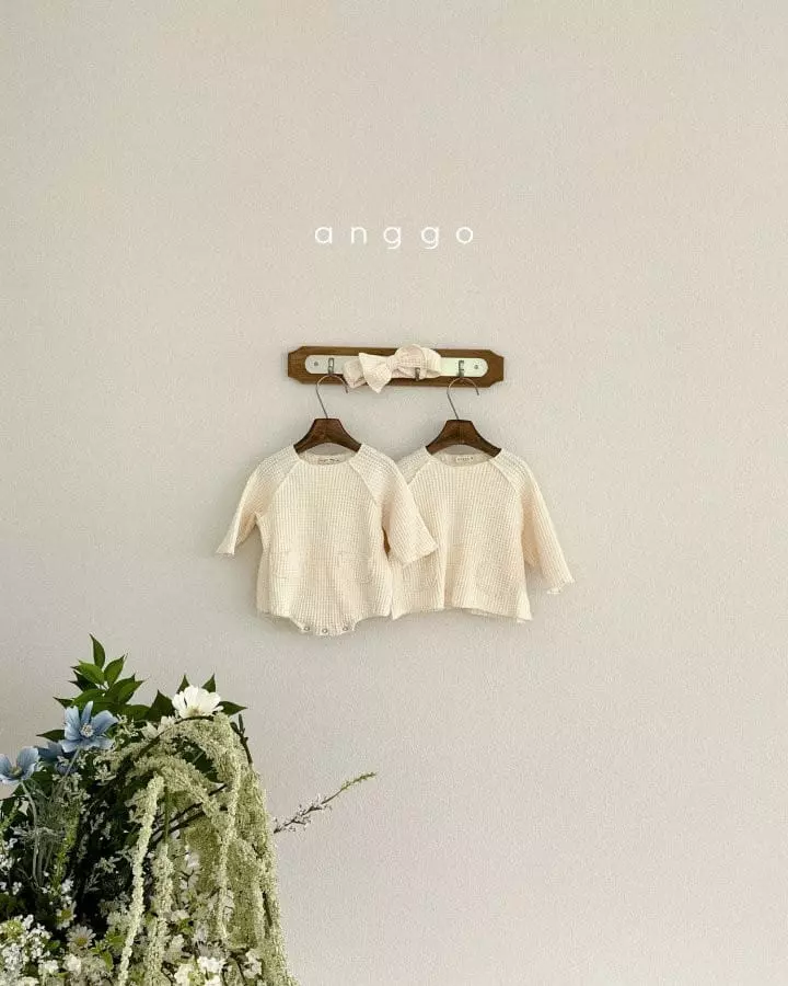 Anggo - Korean Baby Fashion - #babywear - Bebe Croiffle Bodysuit - 3