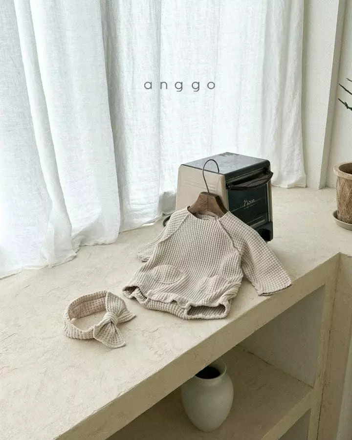 Anggo - Korean Baby Fashion - #babywear - Bebe Croiffle Bodysuit - 4