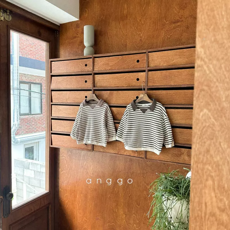 Anggo - Korean Children Fashion - #childofig - Kit Kat Collar Tee - 6