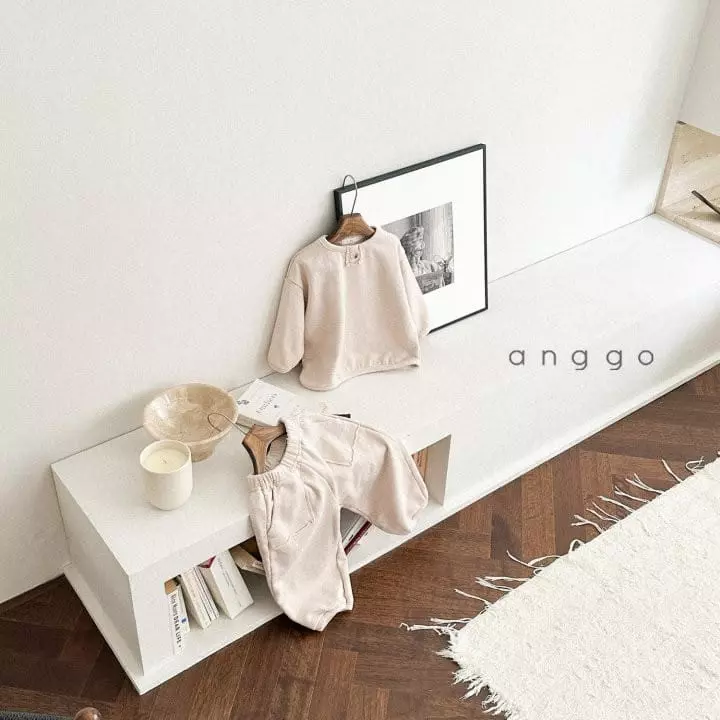 Anggo - Korean Children Fashion - #childofig - Macaroon Top Bottom Set - 9