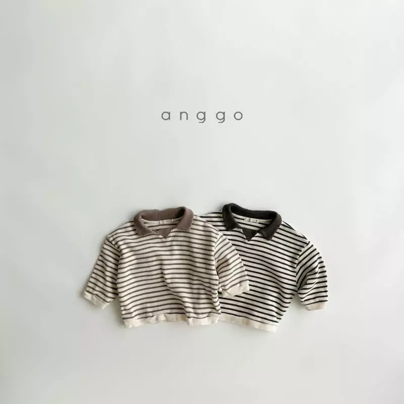 Anggo - Korean Children Fashion - #fashionkids - Kit Kat Collar Tee - 10
