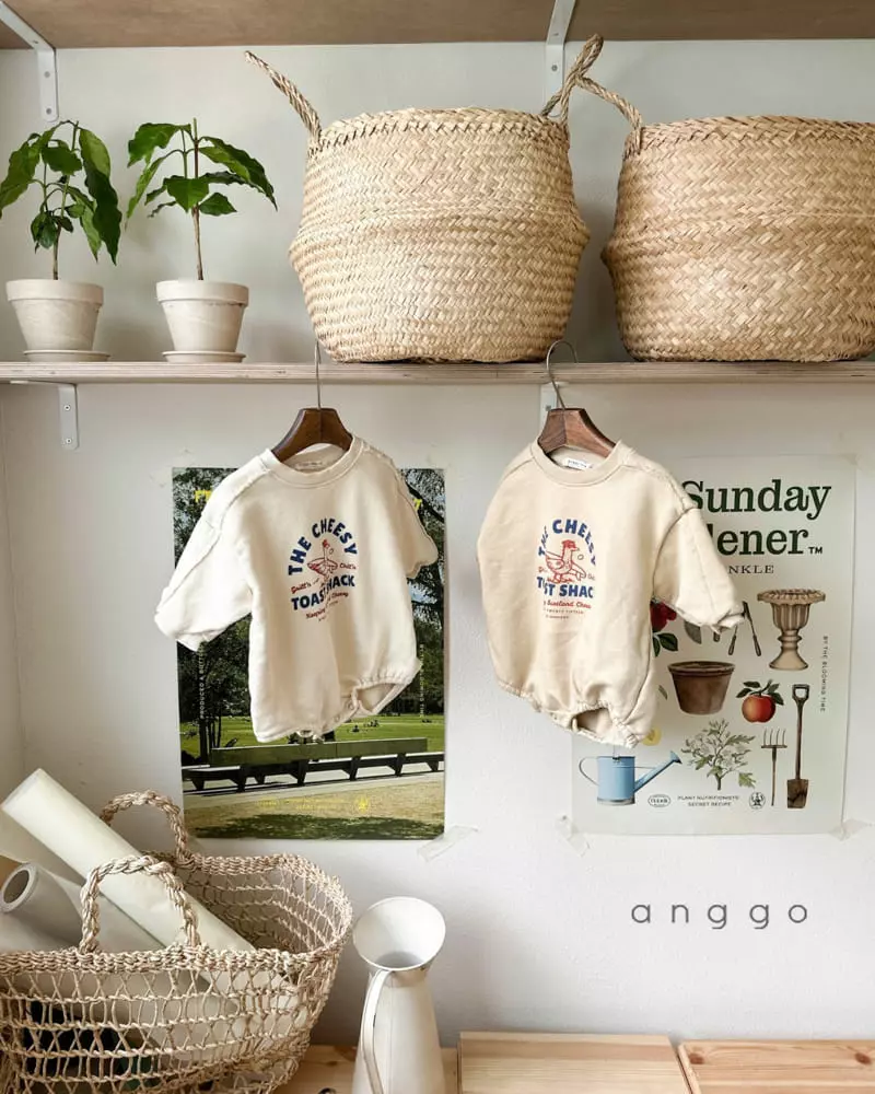 Anggo - Korean Children Fashion - #fashionkids - Cheese Sweatshirt - 9
