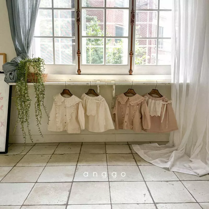 Anggo - Korean Children Fashion - #kidsshorts - Cream Blouse