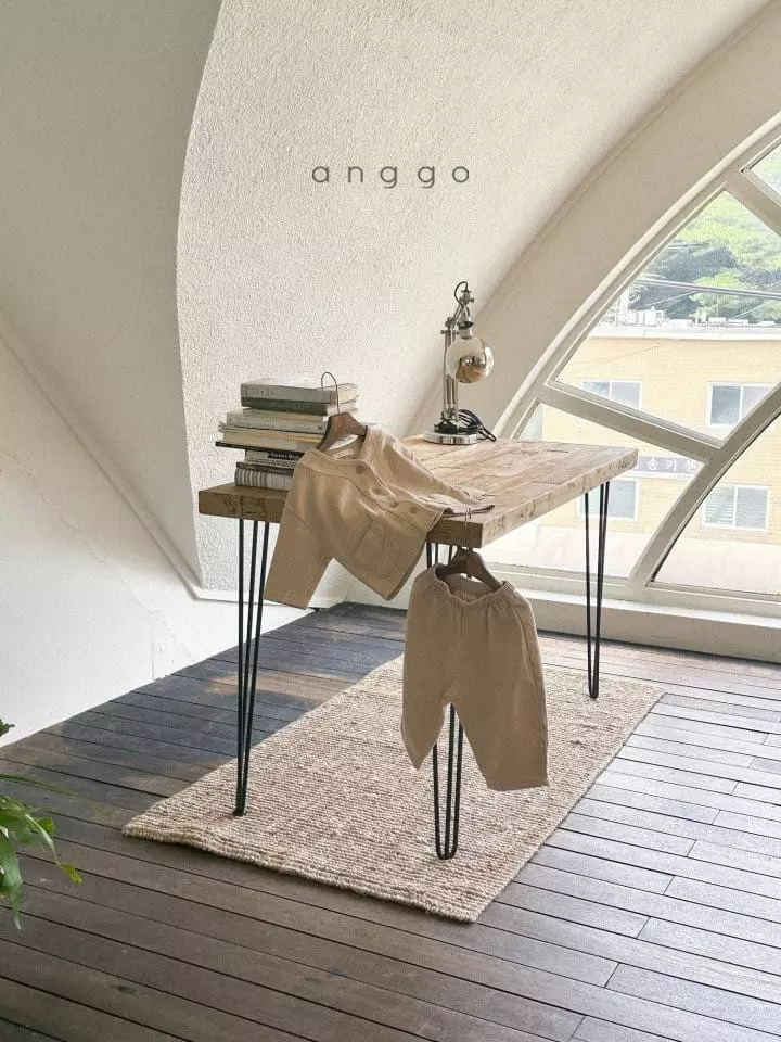 Anggo - Korean Children Fashion - #Kfashion4kids - Mochi Top Bottom Set - 4