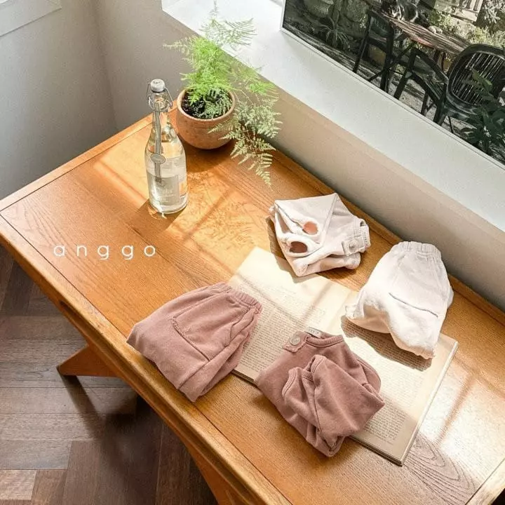 Anggo - Korean Children Fashion - #magicofchildhood - Macaroon Top Bottom Set - 5
