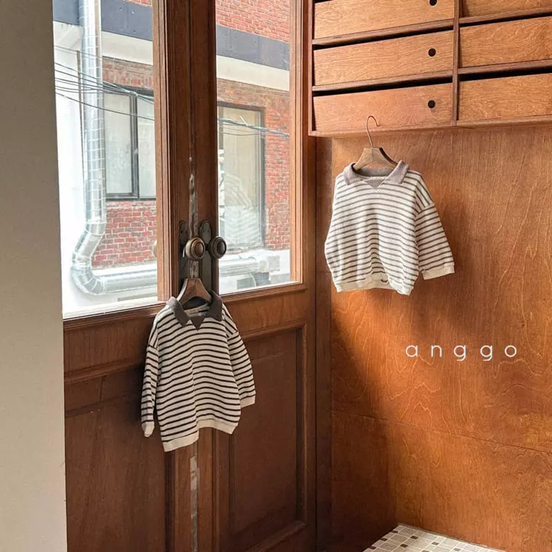 Anggo - Korean Children Fashion - #minifashionista - Kit Kat Collar Tee