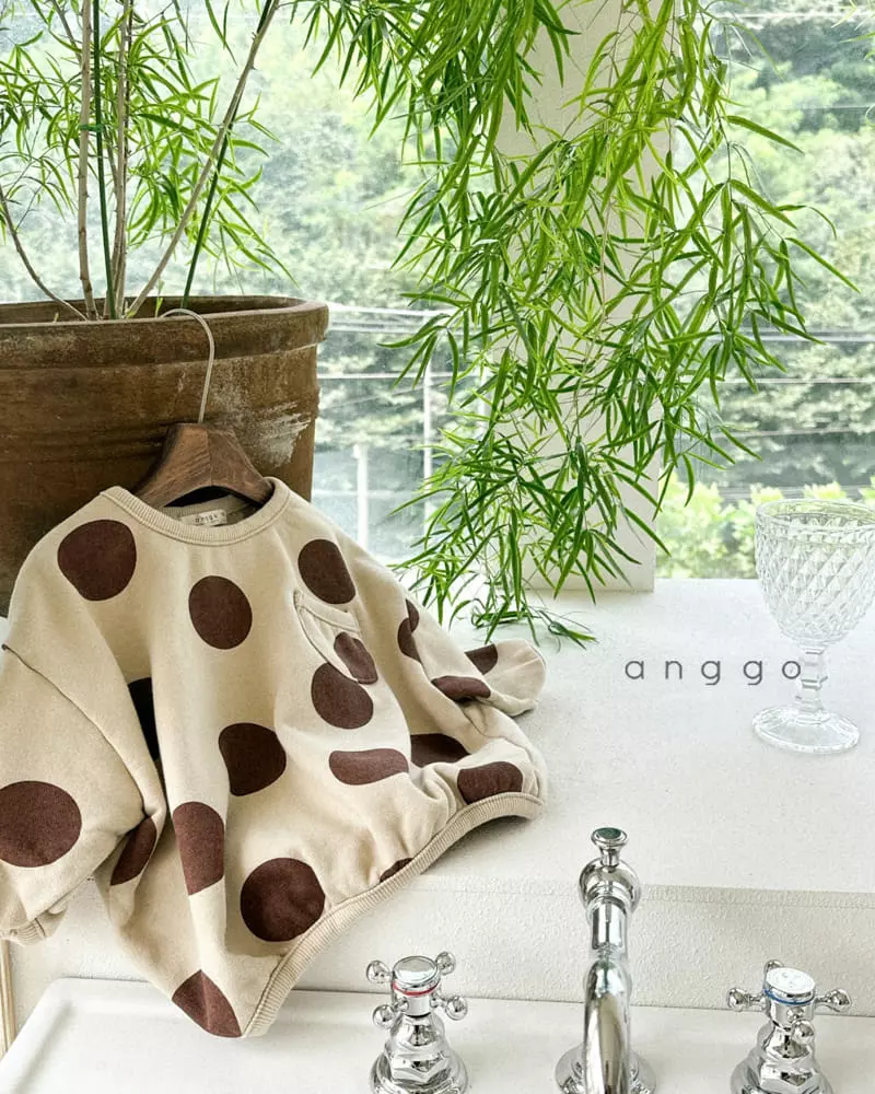 Anggo - Korean Children Fashion - #todddlerfashion - Choco Chip Sweatshirt - 5